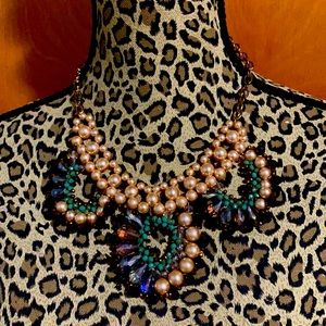 Vintage inspired Jeweled Necklace